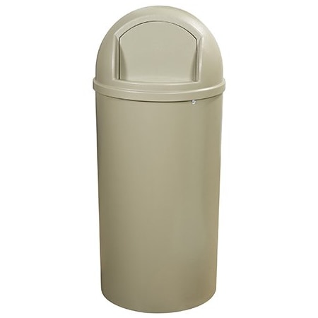 Rubbermaid Rubbermaid Marshal Domed Trash Can - 25 Gallon, Beige BUY00029328